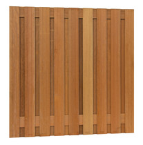 Hardhouten plankenscherm | 180x180cm | 19-planks